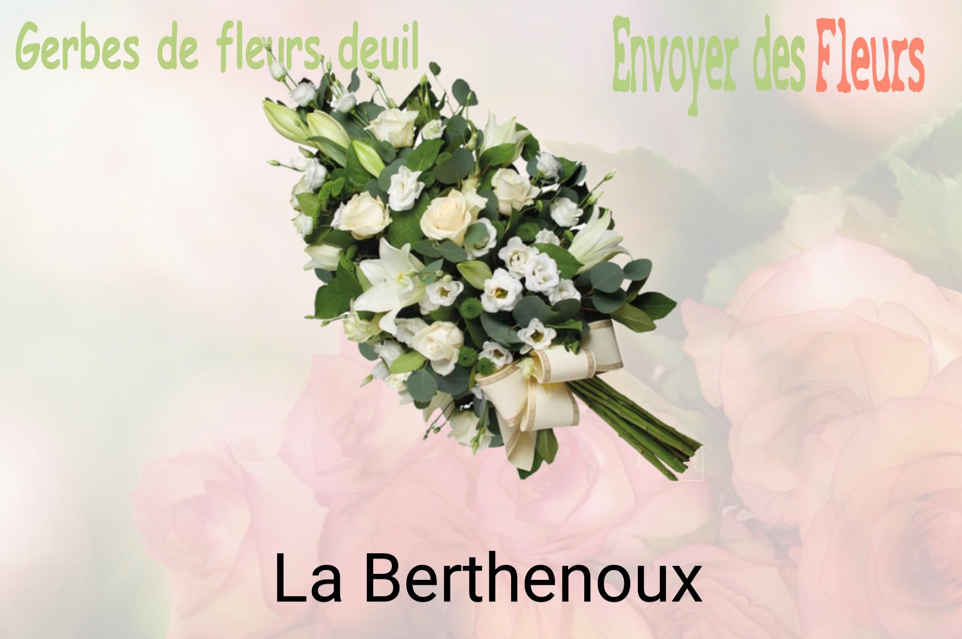 Gerbe de fleurs de deuil livrée à La Berthenoux